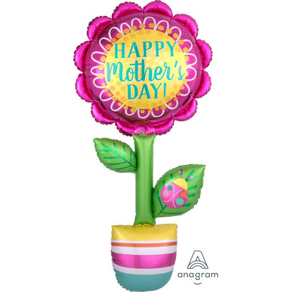 GIANT MULTI-BALLOON HAPPY MOTHER'S DAY FLOWER P70
